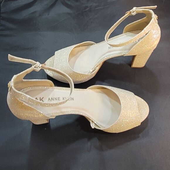 BRAND NEW ANNE KLEIN PEEP TOE BLOCK STILETTOS SANDAL - Picture 7 of 12